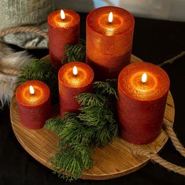 LED-p&ouml;yt&auml;kynttil&auml; | Punainen