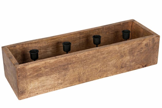 Kynttil&auml;njalka | Puulaatikko